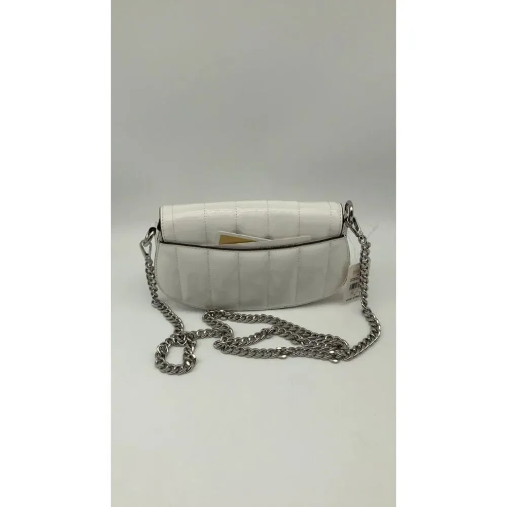 Michael Kors Womens Sm Conv Xbody Optic White Bags - Picture 2 of 2